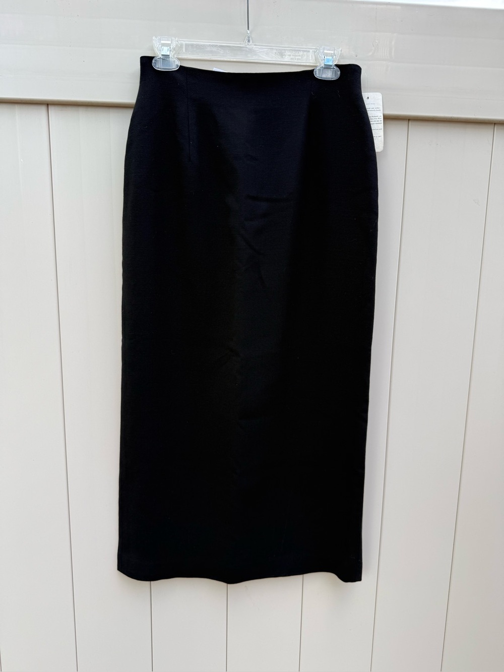 NEW Rena Rowan long black Wool Skirt Size 8